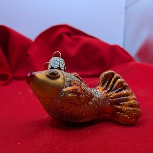Elegant Orange Fish Ornament